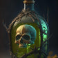 Bottle Skeleton Halloween Diamond Art Kit