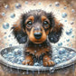 Bubble Dog 5D DIY Cartoon Animation Diamond Painting Kit