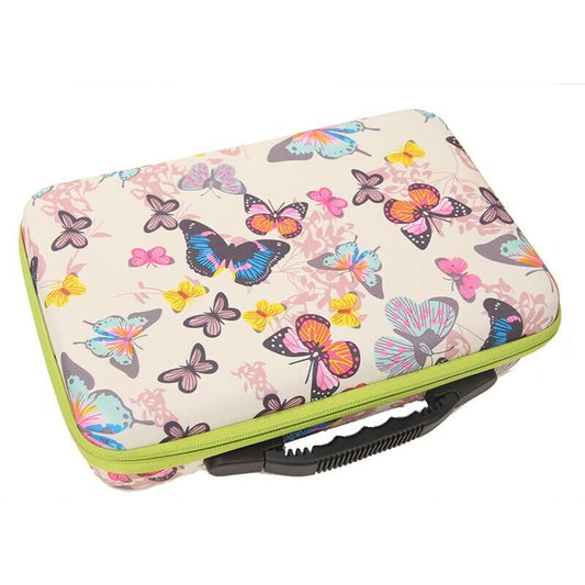 60 Bottles of Diamond Painting Beads Storage Suitcase With Butterfly Pattern