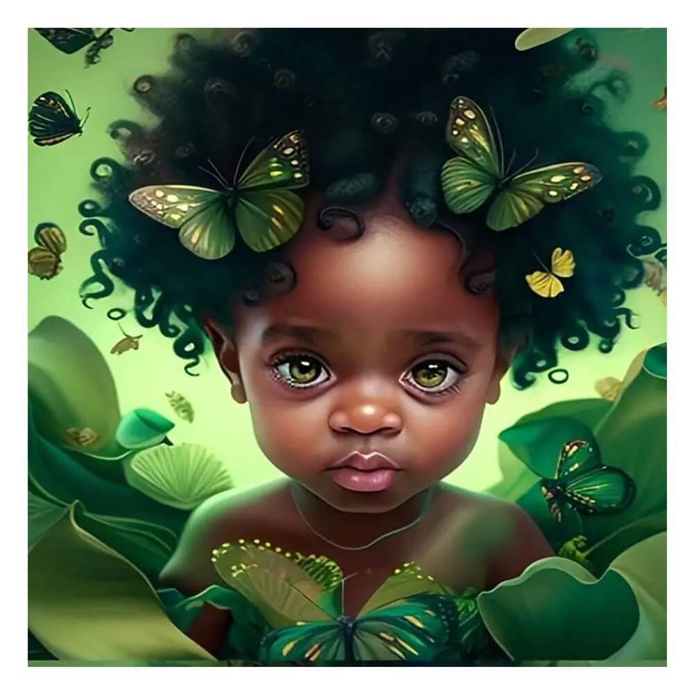 5D DIY Religion Diamond Painting - Full Round / Square - Girl In Green