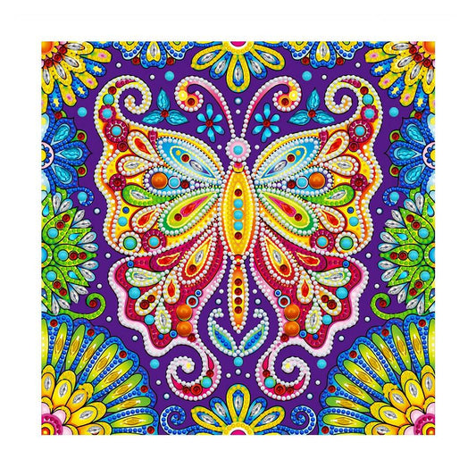 Luminous Diamond Painting - Crystal Rhinestone - Colorful Butterfly 2