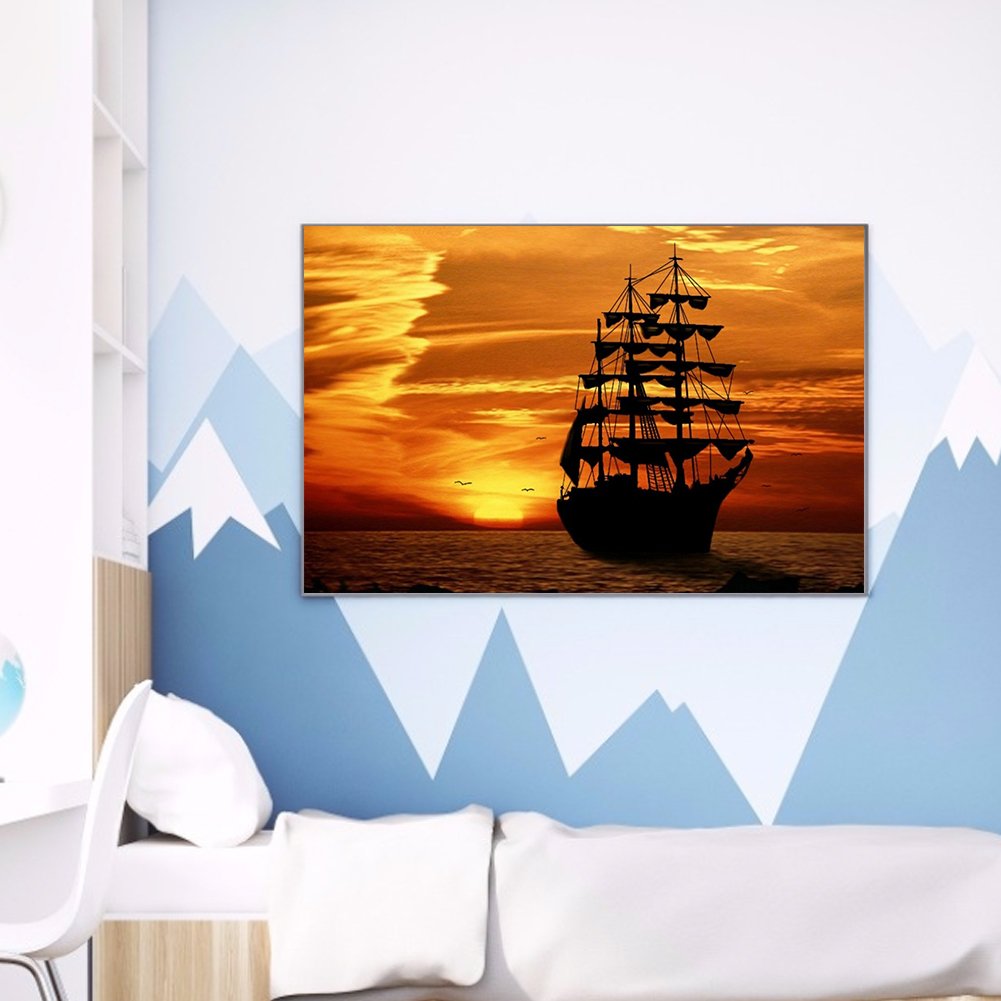 Diamond Painting - Full Round -  Fantasy Ship