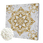 DIY Pearl Painting With Frame - Handmade Self-Adhesive Pearls - Mandala (25*25cm) D