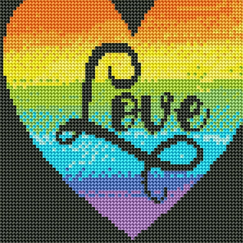 Diamond Painting - Full Round - LOVE Heart F