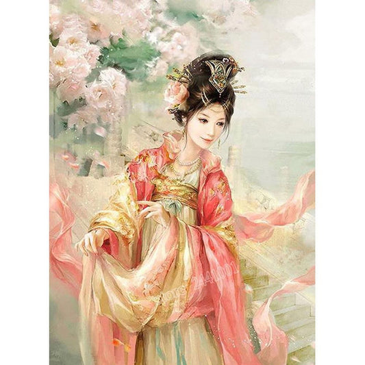 5D Diy Diamond Painting Kit Full Round Beads Ethnic Beauty