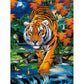 Tiger Diamond Mosaic Embroidery Kit 