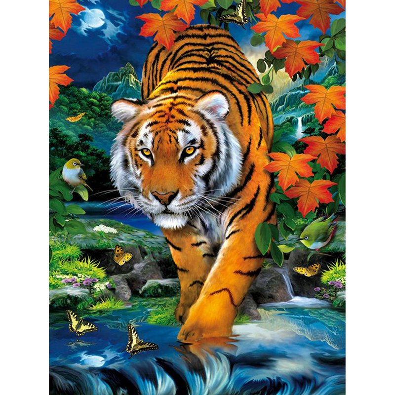 Tiger Diamond Mosaic Embroidery Kit 
