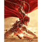 Oil Painting By Number DIY Hand Painted Acrylic Canvas Cartoon Goku Decor