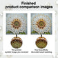 DIY Pearl Painting With Frame - Handmade Self-Adhesive Pearls - Sunflower (25*25cm) B
