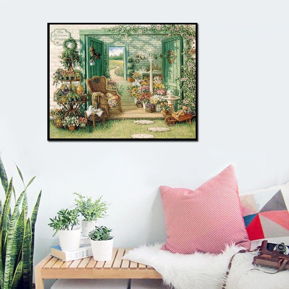 Diamond Painting - Full Round - Yard Flowers