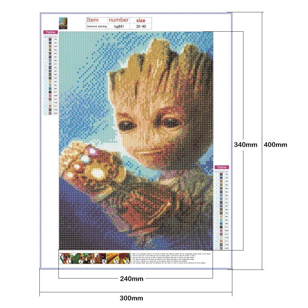 Diamond Painting - Full Round - Groot A