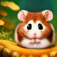 Full Round/Square Diamond Painting Kits | Hamster 40x40cm 50x50cm B