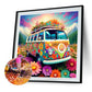 Diamond Painting - Full Round / Square - Flower Bus