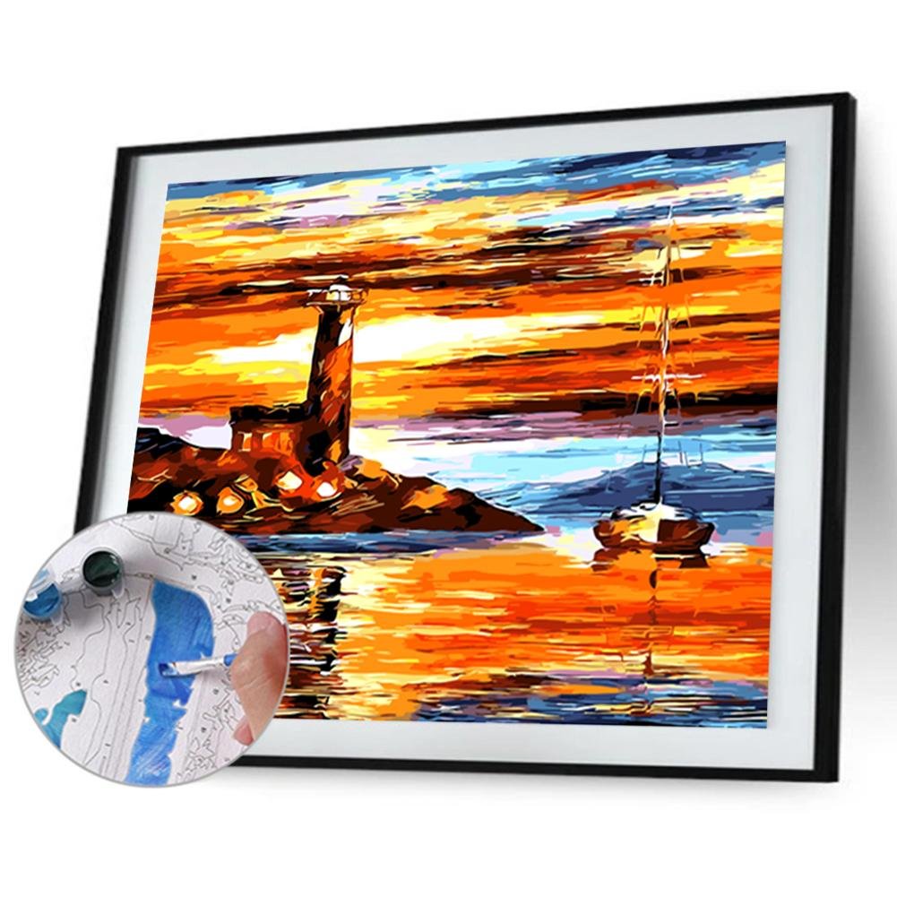 Paint By Number - Oil Painting - Sunset Glow (40*50cm)