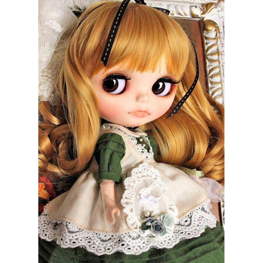 Diamond Painting - Full Round - Gold Hair Doll