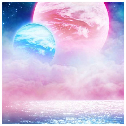 Diamond Painting - Full Round - Colorful Moon