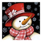 5D Diy Diamond Painting Kit Full Round Beads Snow Man