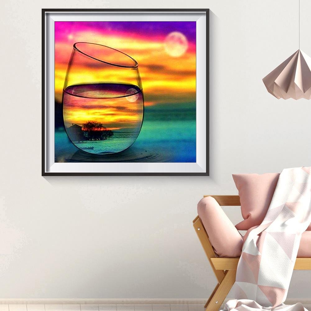 Diamond Painting - Full Round - Cup Landscape