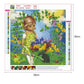 Diamond Painting - Full Round - Flower Little Girl