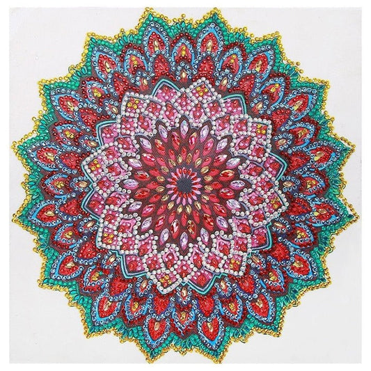 Geometric Mandala 5D Diamond Beads Art Craft 