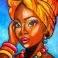African Women Full Round diamond embroidery