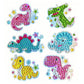 6pcs Diamond Set Art Round Drill Dinosaur World Sticker DIY Painting Decal