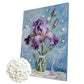 DIY Pearl Painting With Frame - Handmade Self-Adhesive Pearls - iris (30*40cm) A