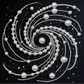 DIY Pearl Painting With Frame - Handmade Self-Adhesive Pearls - Vortex (30*30cm)