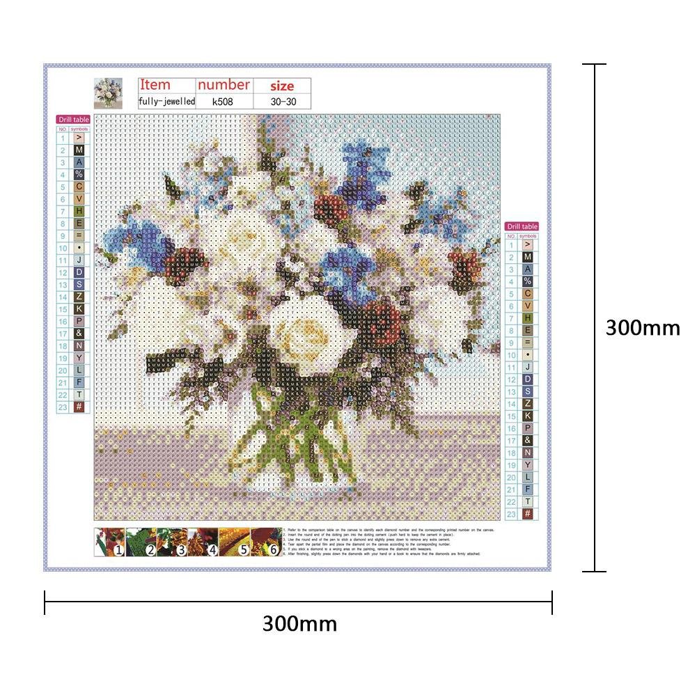 Diamond Painting - Full Round - Flower 8