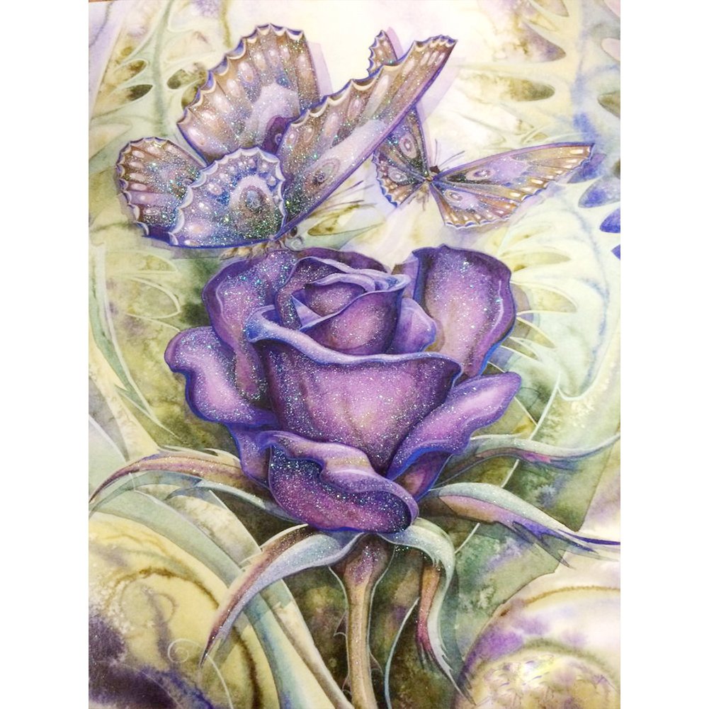11ct Stamped Cross Stitch Butterfly Quilting Fabric(40*50cm)
