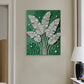 DIY Pearl Painting With Frame - Handmade Self-Adhesive Pearls - Green Plants (30*40cm)