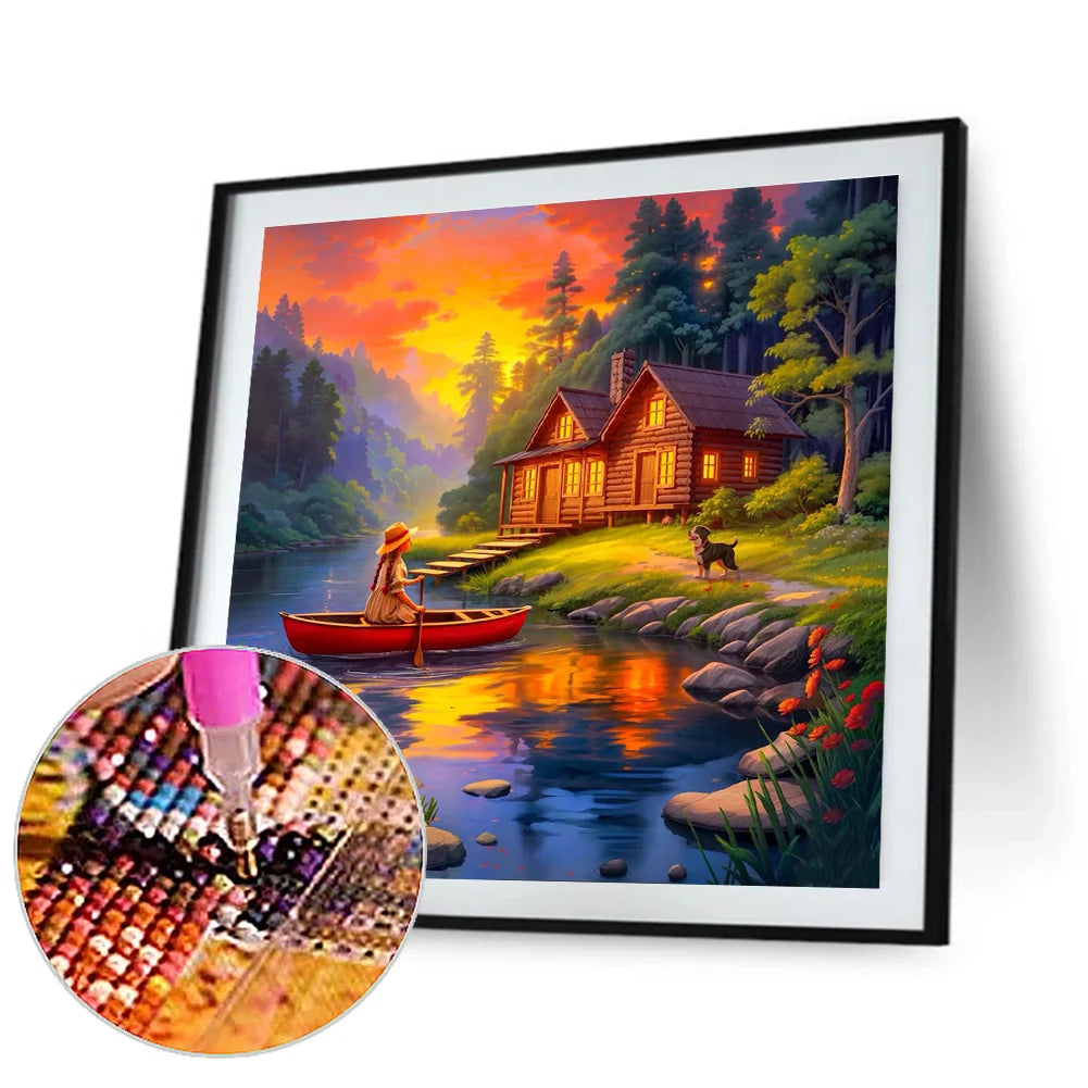 Diamond Painting - Full Round / Square - Rural Sunset