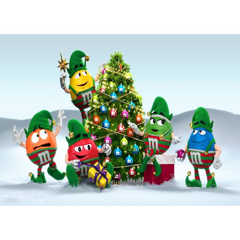 5D Diamond Painting Kit Full Round Beads Art Christmas Tree