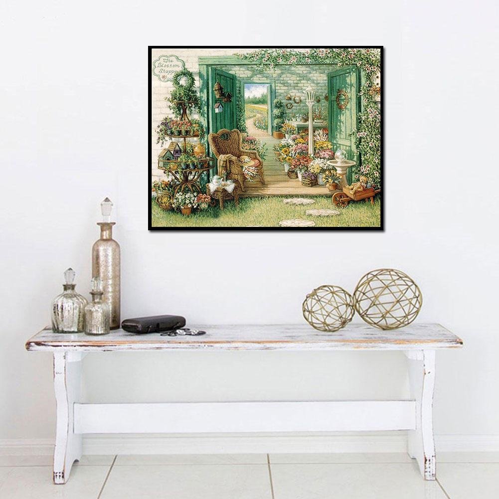 Diamond Painting - Full Round - Yard Flowers