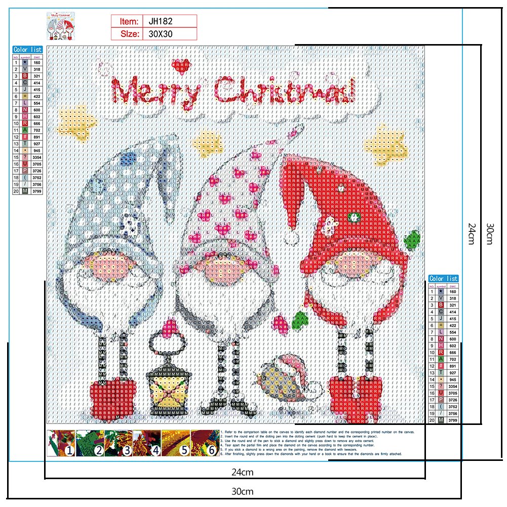 Diamond Painting - Full Round - Merry Christmas