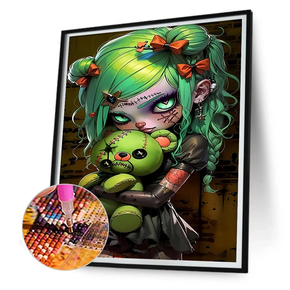 Diamond Painting - Full Round / Square - Girl Doll C