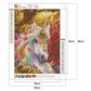 Diamond Painting - Full Round - Unicorn In Flowers