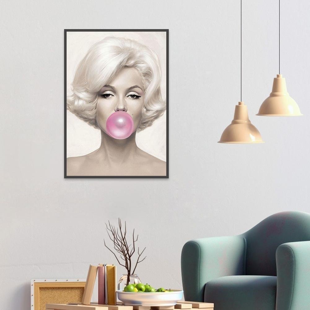 Diamond Painting - Full Round - Blow Bubble Woman