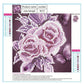 Diamond Painting - Partial Round - Purple Rose 1
