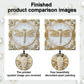 DIY Pearl Painting With Frame - Handmade Self-Adhesive Pearls - Dragonfly (25*25cm) C