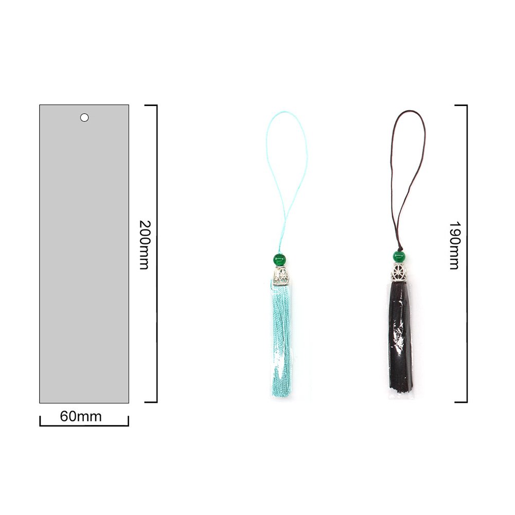 2pcs Diamond Painting Bookmark DIY Parrots Leather Tassel Book Marks Craft