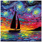 5D Diy Diamond Painting Kit Full Round Beads Oil Painting Sail Boat