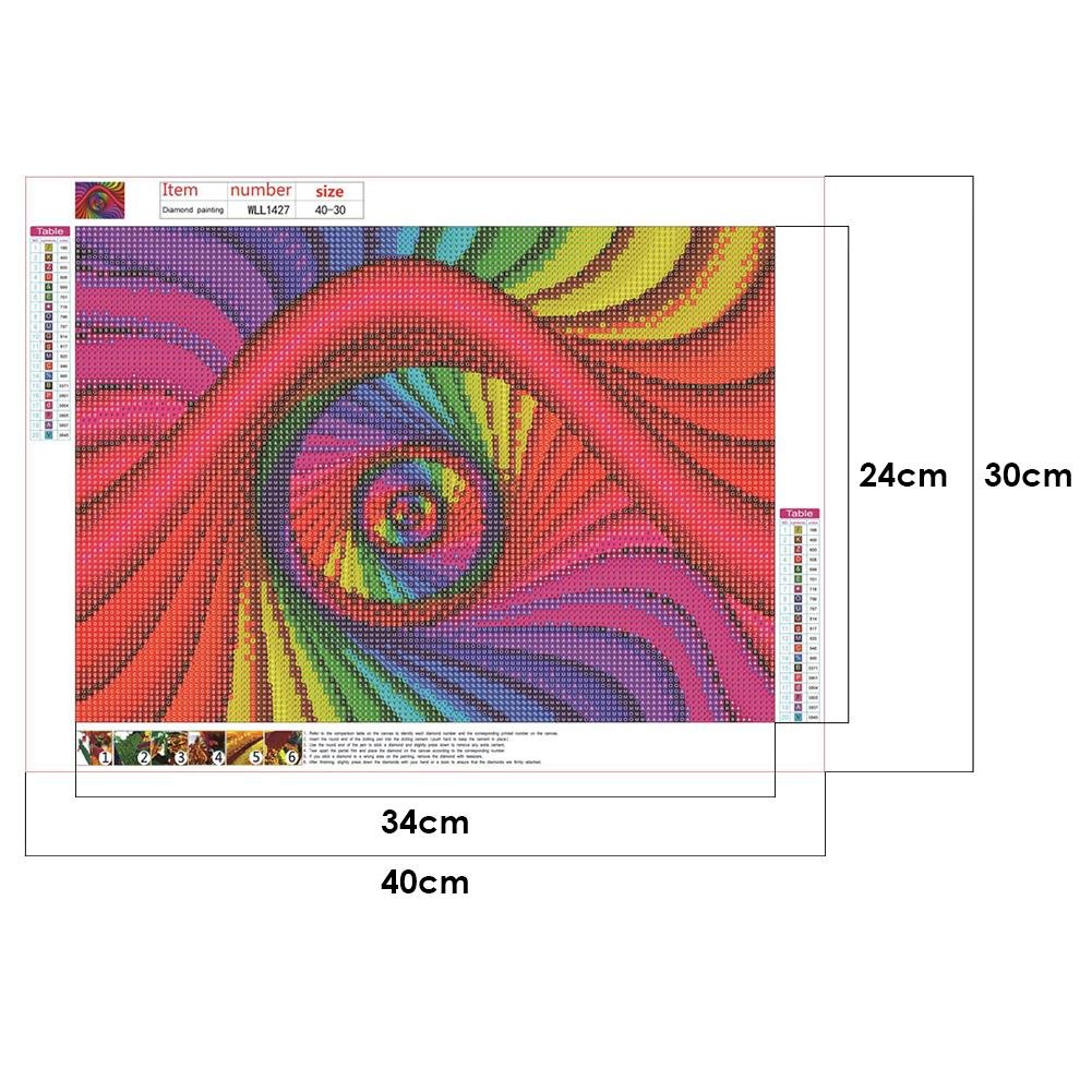 Diamond Painting - Full Round - Colorful Screw Thread