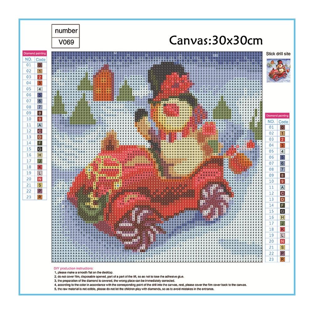 Diamond Painting - Full Round - Snowman L
