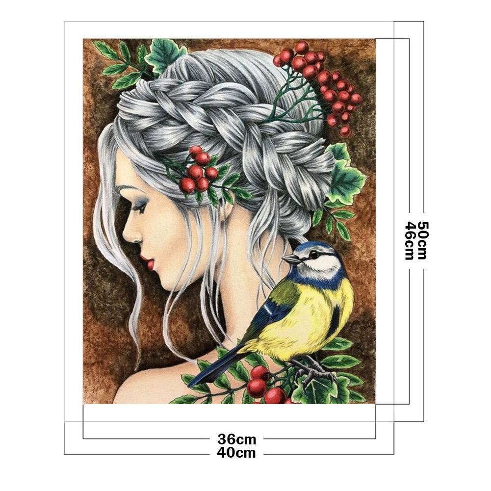 11ct Stamped Cross Stitch - Young Girl ( 40*50cm)