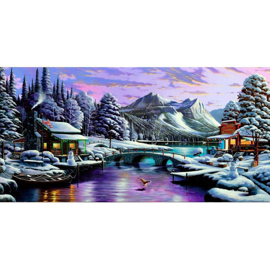 Landscape Full Round Square Diamond Painting Kits 40 x 70cm 50 x 80cm
