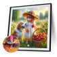 Diamond Painting - Full Round / Square - Dog and Girl V