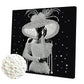 DIY Pearl Painting With Frame - Handmade Self-Adhesive Pearls - Lady (30*30cm) F