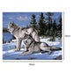 Paint By Number - Oil Painting - Snow Wolves (40*30cm)