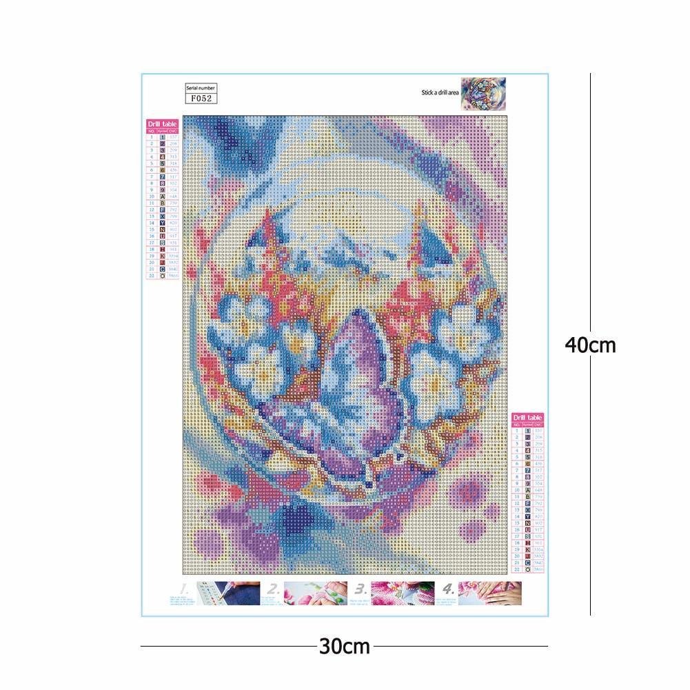 Diamond Painting - Full Square - Flower Butterfly